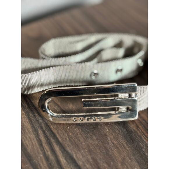 Guess Women's Silver Belt‎ Big G Logo Size XS - Picture 1 of 7